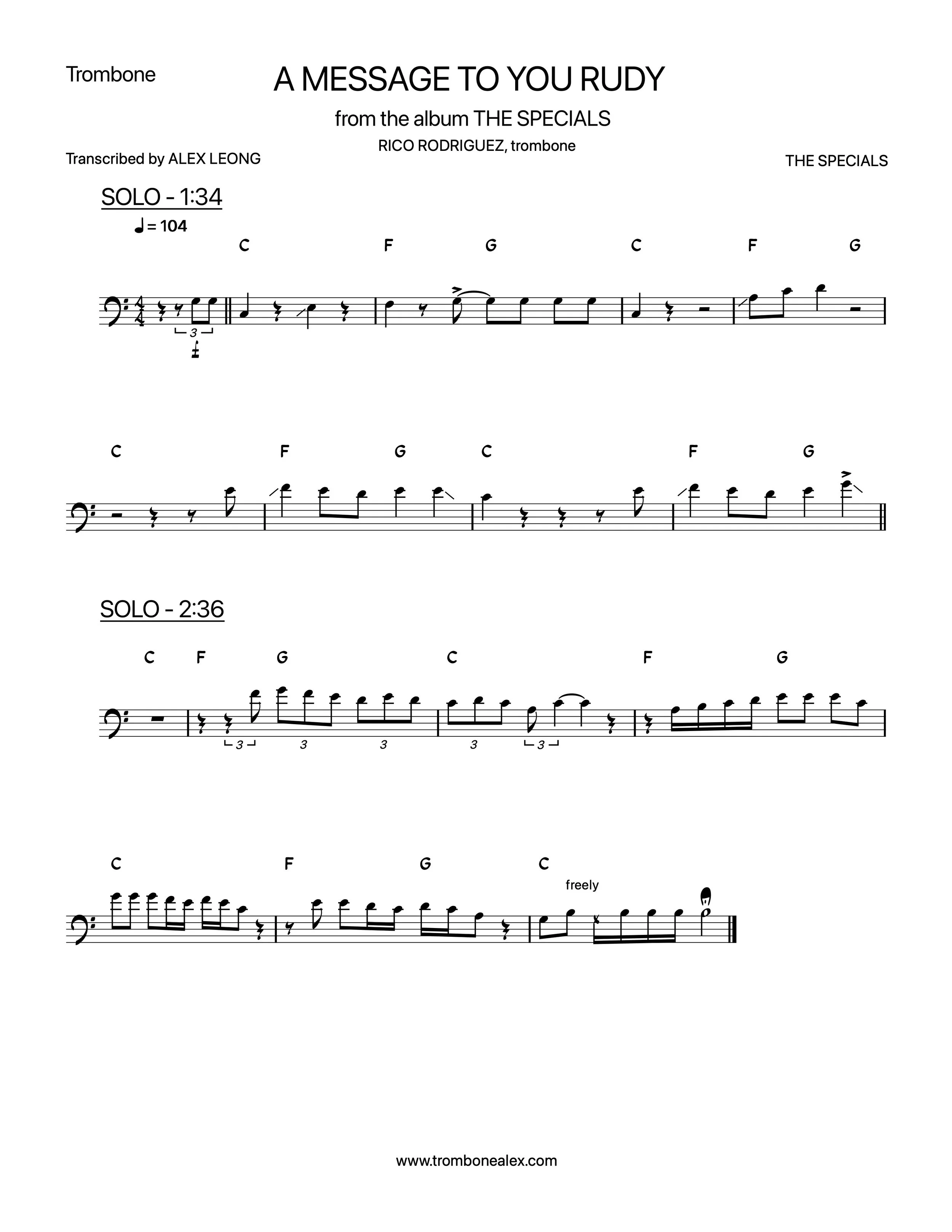 Rico Rodriguez-Rico’s Message A Message to You Rudy
